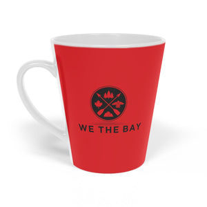 We The Bay Red Latte Mug, 12oz
