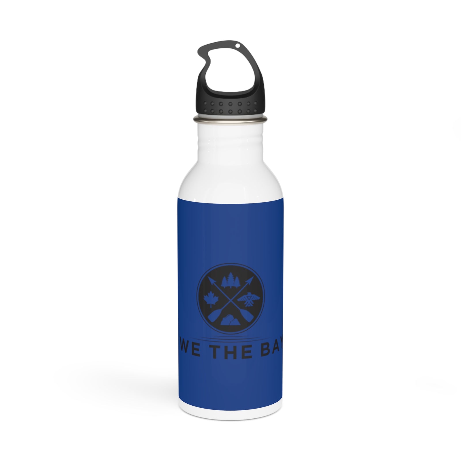 We The Bay Dark Blue Stainless Steel Water Bottle