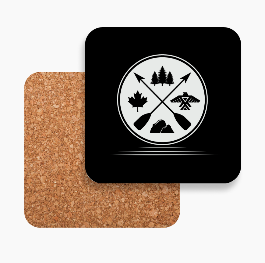 Pack of 10 WTB Cork and Hardwood Coasters