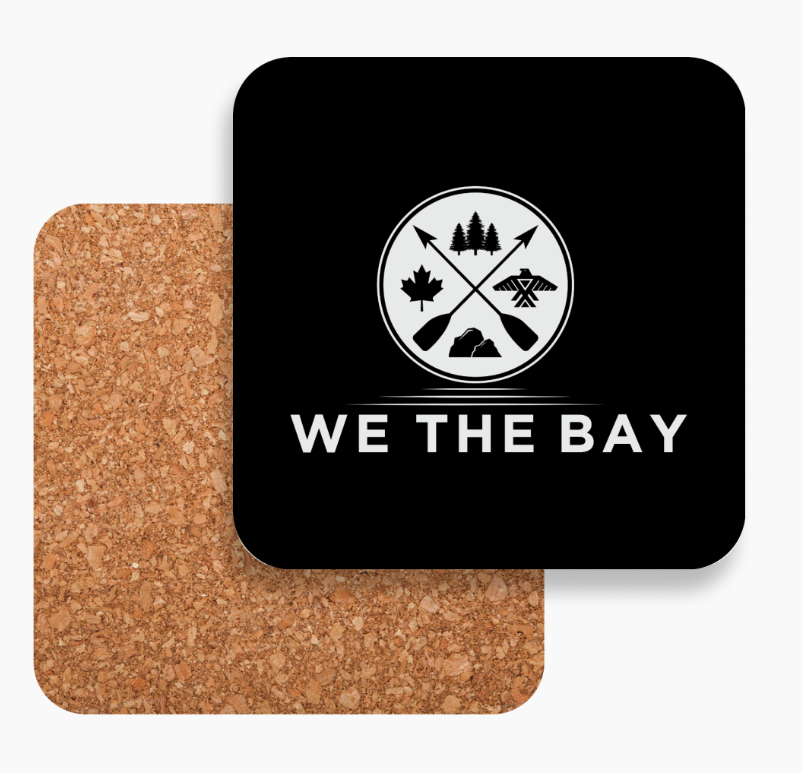 Pack of 10 WTB Cork and Hardwood Coasters