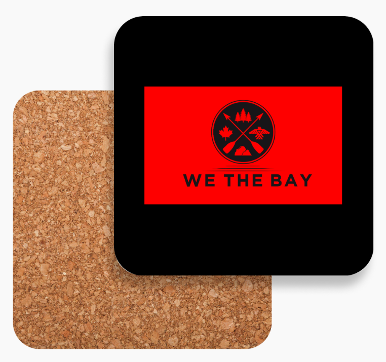 Pack of 10 WTB Cork and Hardwood Coasters