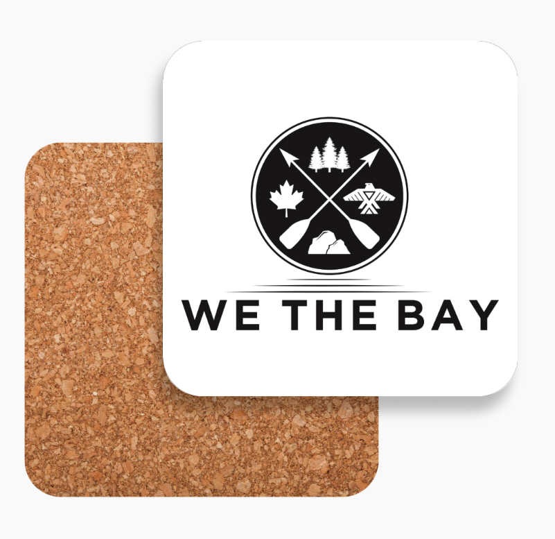 Pack of 10 WTB Cork and Hardwood Coasters