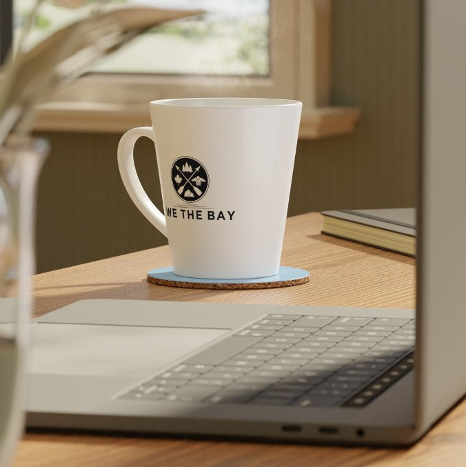 We The Bay White Latte Mug, 12oz