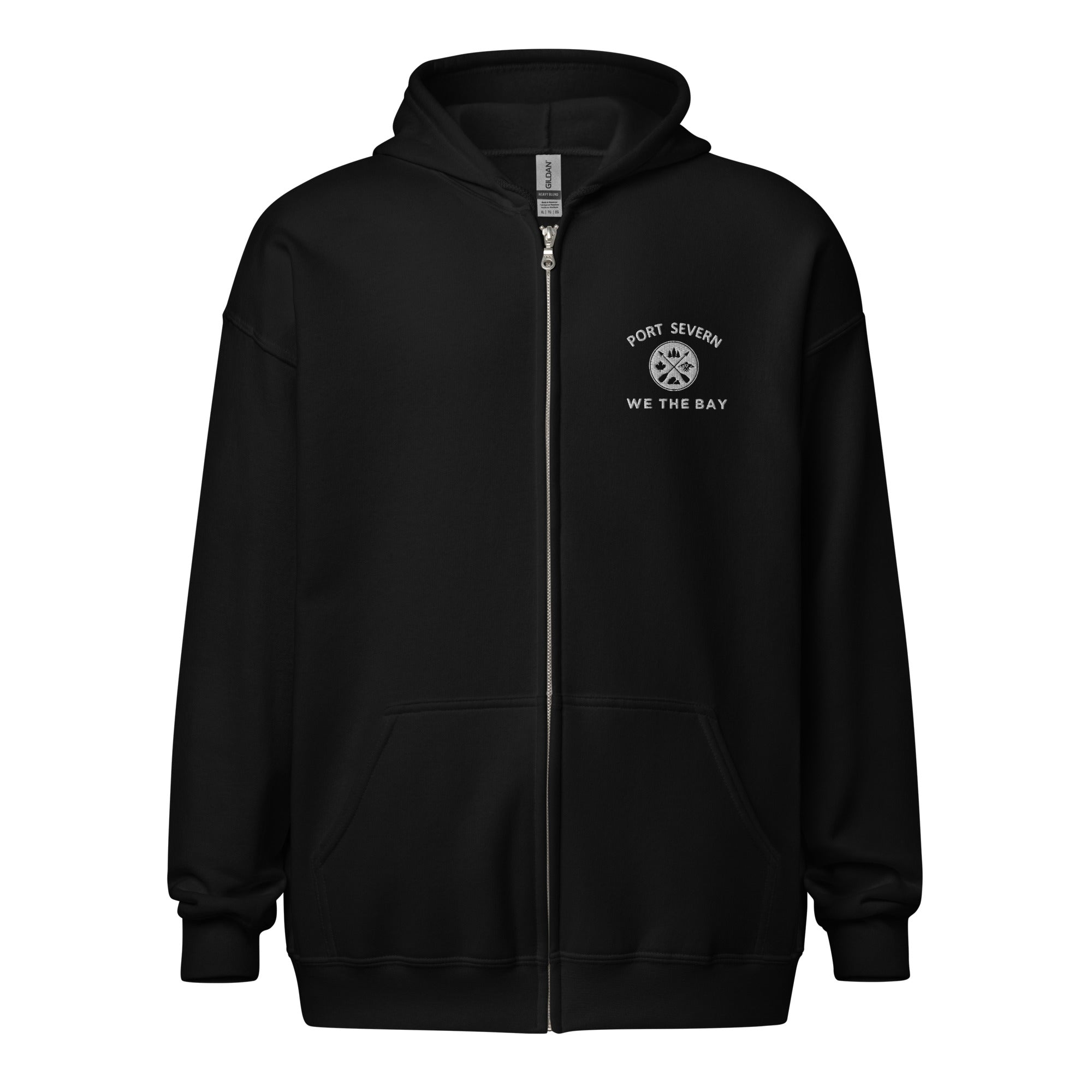 Embroidered Port Severn Zip Hoody