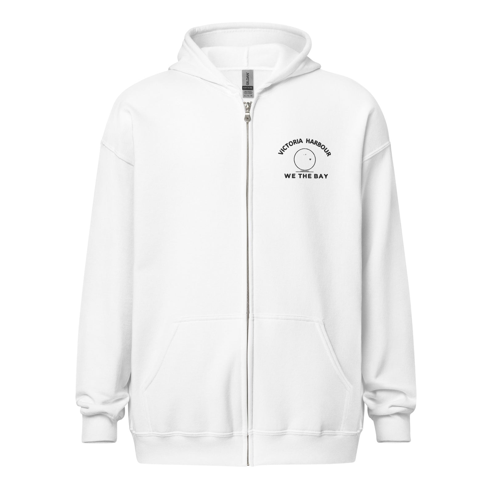 Embroidered Victoria Harbour Zip Hoody