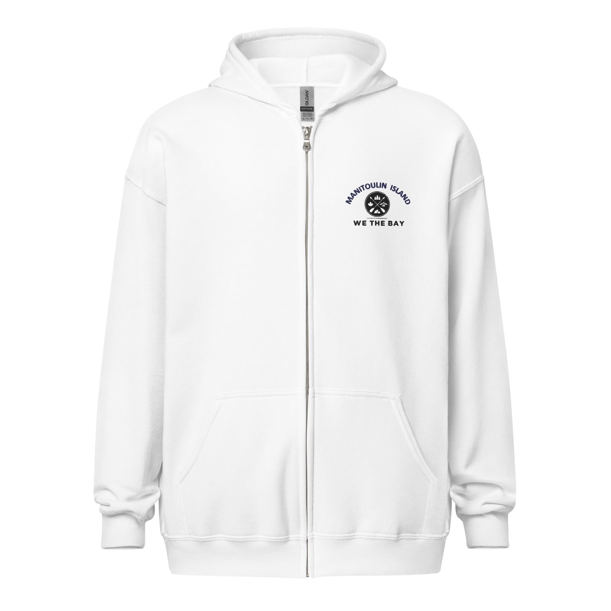 Embroidered Manitoulin Island Zip Hoody