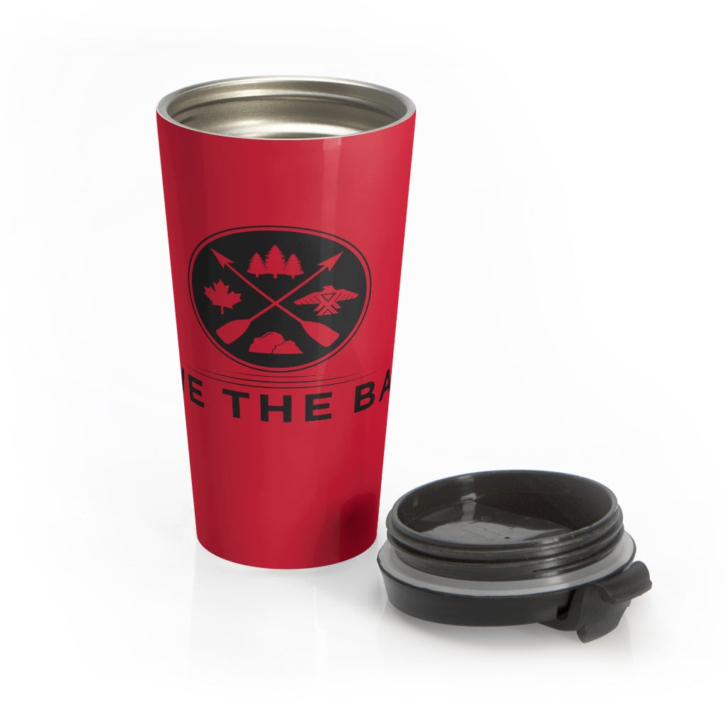 Stainless Steel Travel Mug - Red