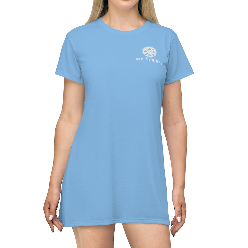 T-Shirt Dress / Cover-up - Blue