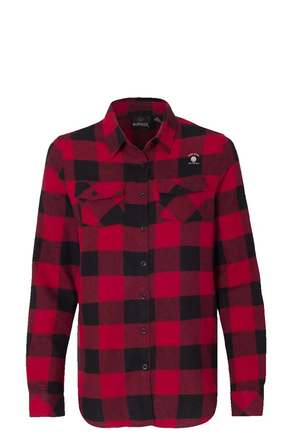 Womens Long Sleeve Parry Sound Red Flannel