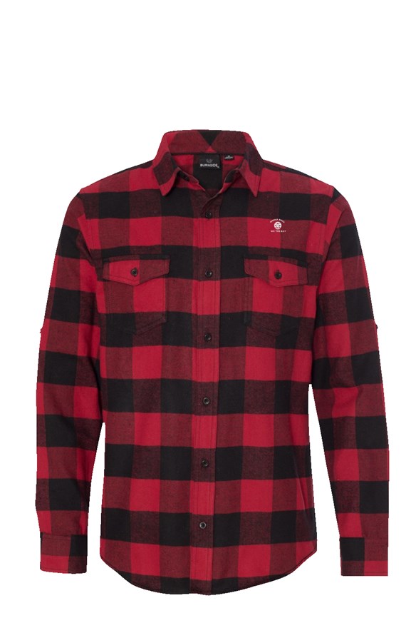 Wasaga Beach Long Sleeve Flannel Red And Black