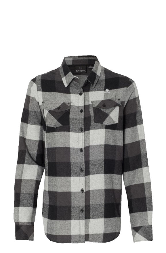 Womens Wasaga Beach Long Sleeve Grey Flannel
