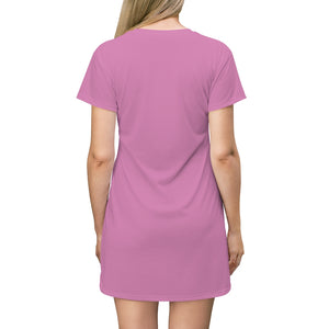 T-Shirt Dress / Cover-up - Pink