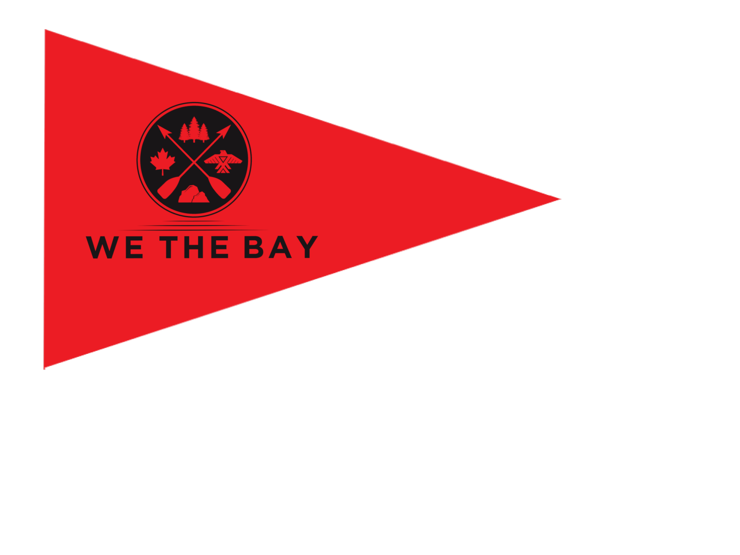WE THE BAY - 12" x 18" Boat Flag