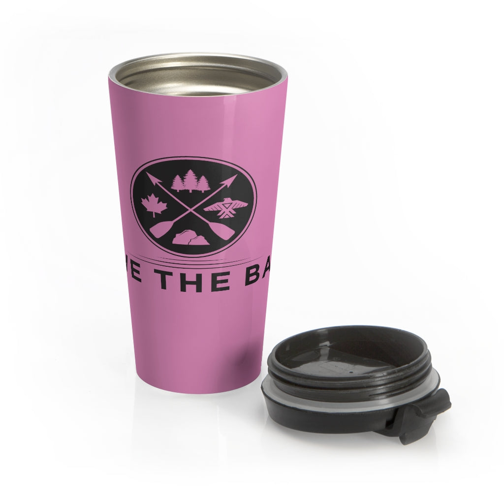 Stainless Steel Travel Mug - Pink