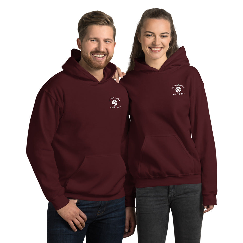 Victoria Harbour with embroidered We The Bay